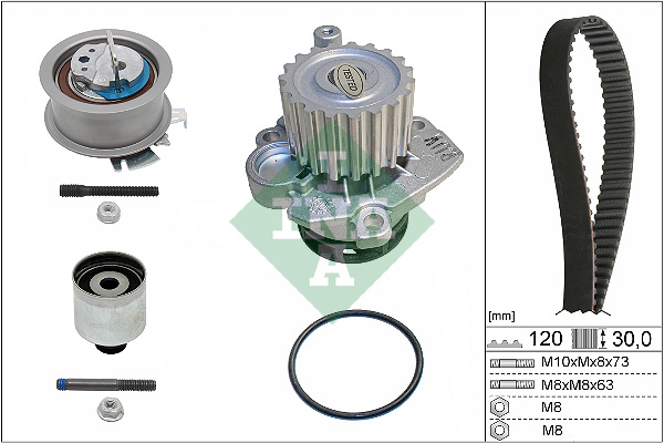 Water Pump & Timing Belt Set - 530 0201 33 Schaeffler INA