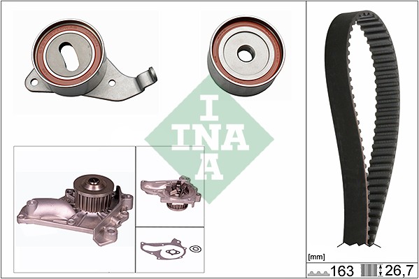 Pompa acqua + Kit cinghie dentate - 530 0268 30 Schaeffler INA