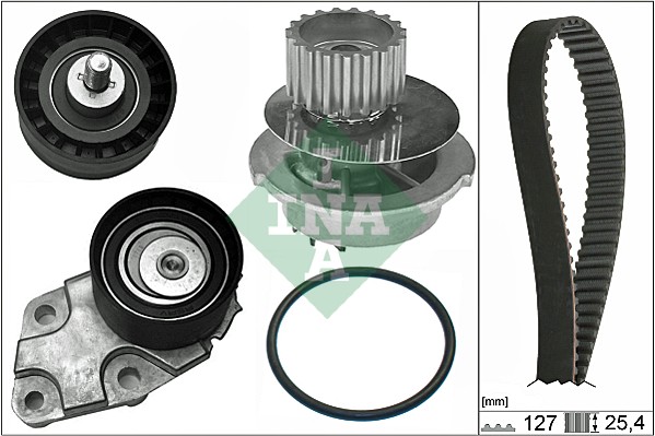 Pompa acqua + Kit cinghie dentate - 530 0332 31 Schaeffler INA