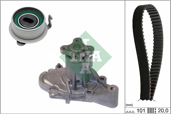 Water Pump & Timing Belt Set - 530 0355 30 Schaeffler INA