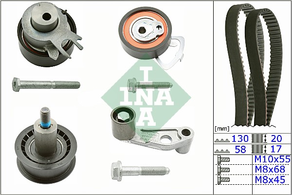Timing Belt Set - 530 0360 10 Schaeffler INA