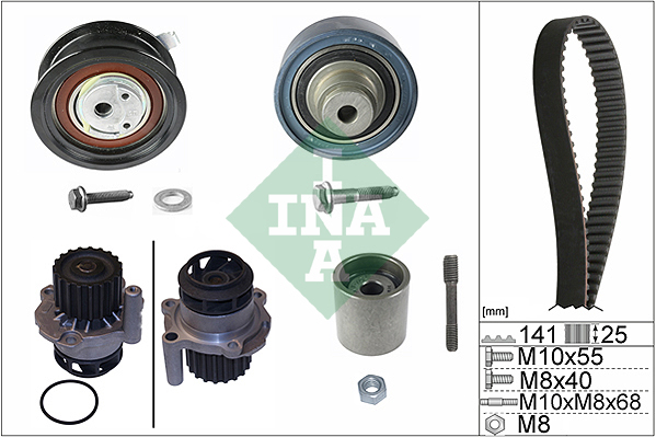 Pompa acqua + Kit cinghie dentate - 530 0361 30 Schaeffler INA