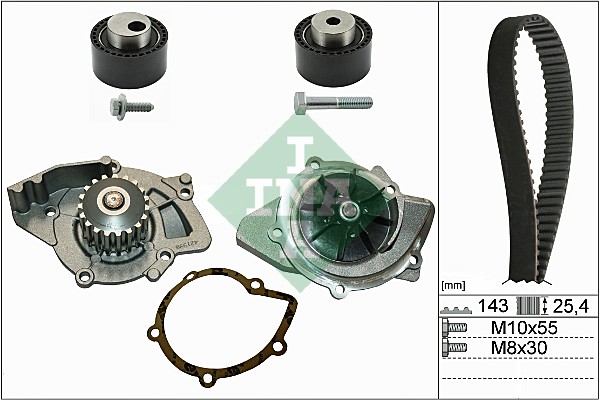 Water Pump & Timing Belt Set - 530 0368 30 Schaeffler INA