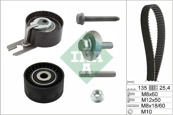 paskirstymo diržo komplektas - 530 0369 10 Schaeffler INA