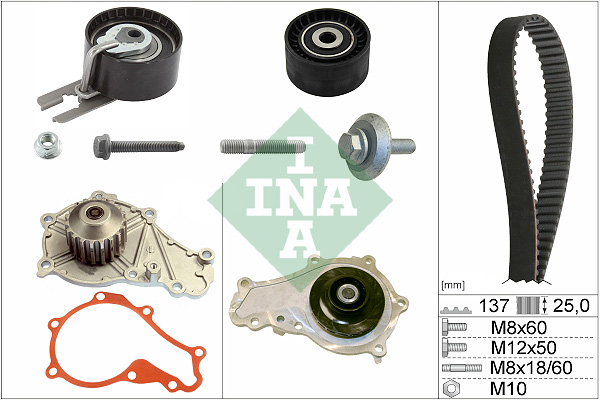 Water Pump & Timing Belt Set - 530 0375 30 Schaeffler INA