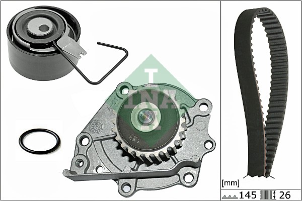 Pompa acqua + Kit cinghie dentate - 530 0376 30 Schaeffler INA