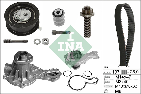 Pompa acqua + Kit cinghie dentate - 530 0377 30 Schaeffler INA