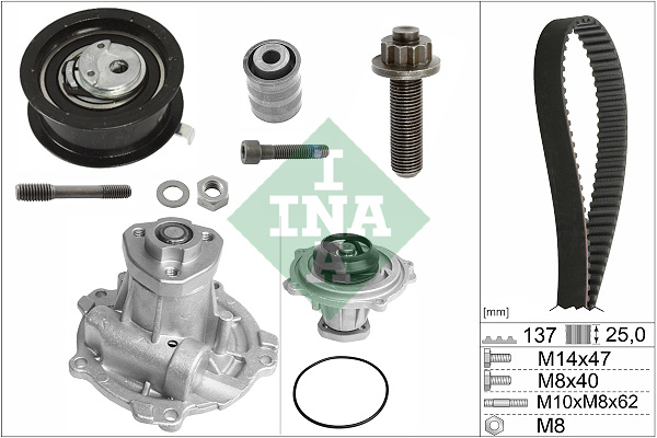 Water Pump & Timing Belt Set - 530 0377 31 Schaeffler INA