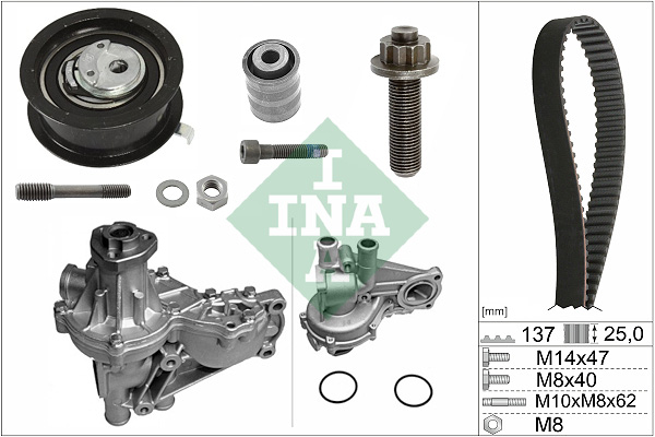 Water Pump & Timing Belt Set - 530 0377 32 Schaeffler INA