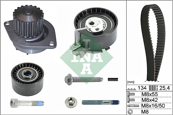 Water Pump & Timing Belt Set - 530 0379 30 Schaeffler INA