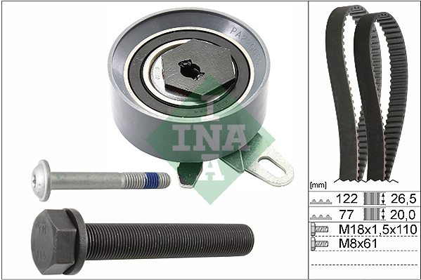 Timing Belt Set - 530 0406 10 Schaeffler INA