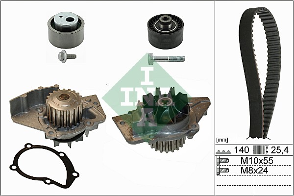 Pompa acqua + Kit cinghie dentate - 530 0440 30 Schaeffler INA