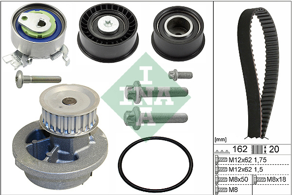Water Pump & Timing Belt Set - 530 0443 30 Schaeffler INA