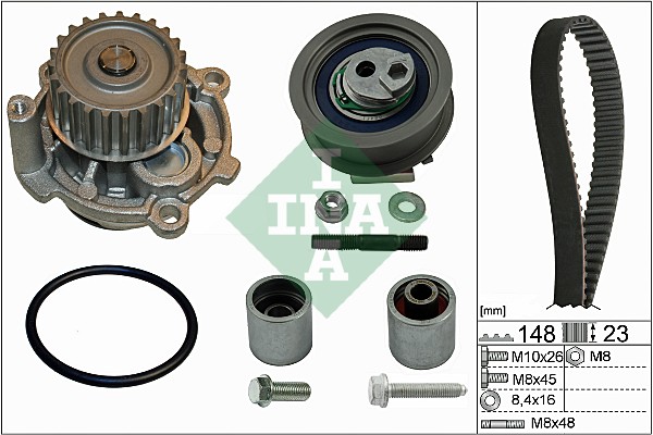 Water Pump & Timing Belt Set - 530 0445 32 Schaeffler INA