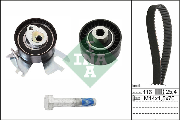 paskirstymo diržo komplektas - 530 0449 10 Schaeffler INA