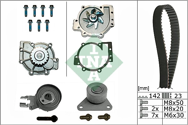 Water Pump & Timing Belt Set - 530 0467 30 Schaeffler INA