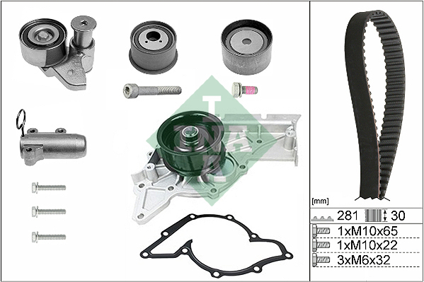 Water Pump & Timing Belt Set - 530 0480 30 Schaeffler INA