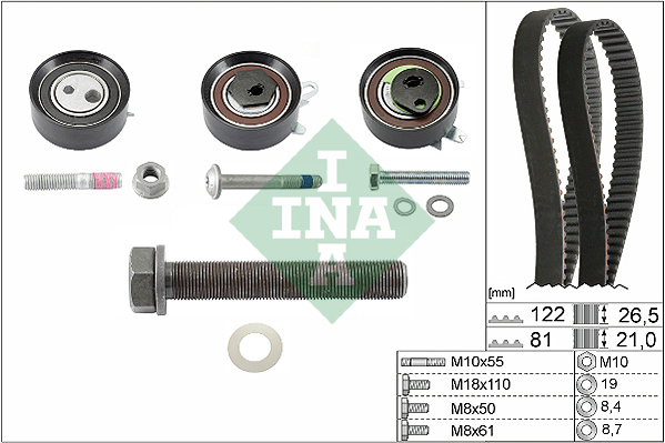 Комплект ремня ГРМ - 530 0484 10 Schaeffler INA