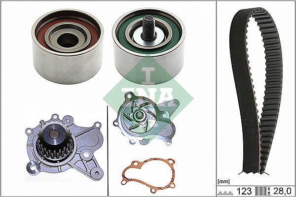 Water Pump & Timing Belt Set - 530 0502 30 Schaeffler INA