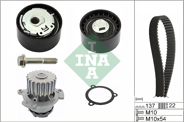 Pompa acqua + Kit cinghie dentate - 530 0536 30 Schaeffler INA