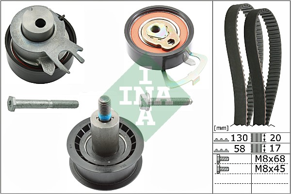 Timing Belt Set - 530 0538 10 Schaeffler INA