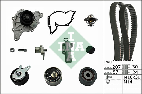 Water Pump & Timing Belt Set - 530 0539 30 Schaeffler INA