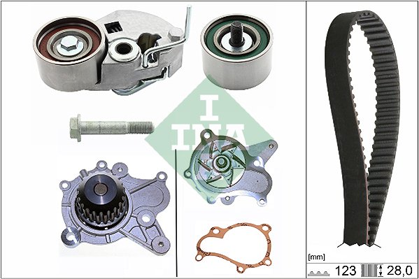Water Pump & Timing Belt Set - 530 0542 31 Schaeffler INA