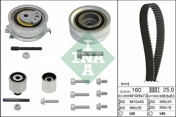 Timing Belt Set - 530 0550 10 Schaeffler INA