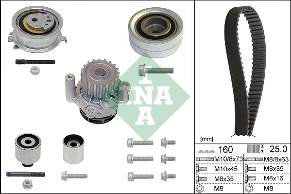 Water Pump & Timing Belt Set - 530 0550 32 Schaeffler INA