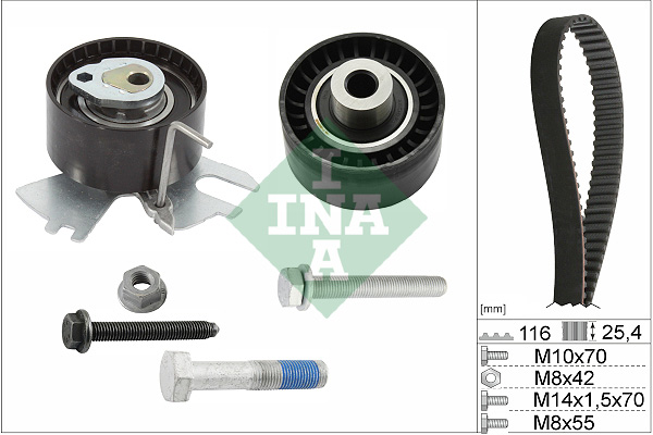 Timing Belt Set - 530 0558 10 Schaeffler INA