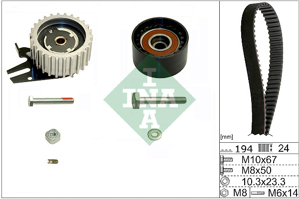 Timing Belt Set - 530 0561 10 Schaeffler INA