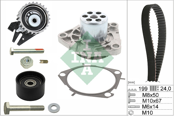 Water Pump & Timing Belt Set - 530 0562 30 Schaeffler INA