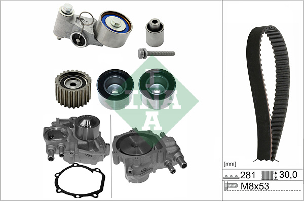 Water Pump & Timing Belt Set - 530 0563 30 Schaeffler INA