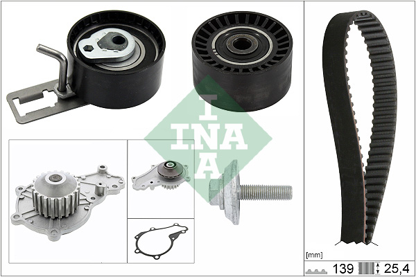 Pompa acqua + Kit cinghie dentate - 530 0577 30 Schaeffler INA