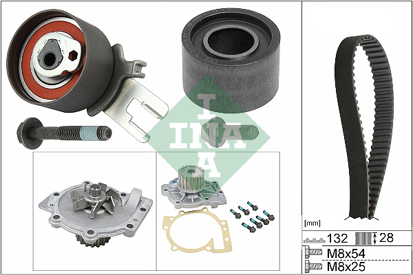 Water Pump & Timing Belt Set - 530 0582 30 Schaeffler INA