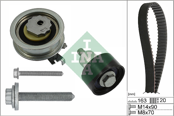 paskirstymo diržo komplektas - 530 0592 11 Schaeffler INA