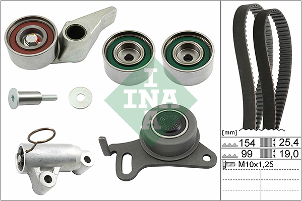 Timing Belt Set - 530 0594 10 Schaeffler INA