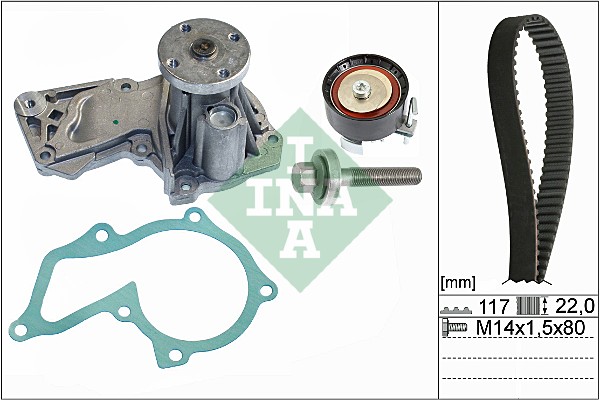 Water Pump & Timing Belt Set - 530 0605 30 Schaeffler INA