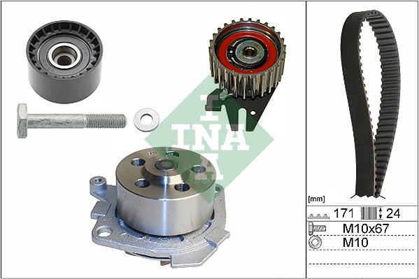 Water Pump & Timing Belt Set - 530 0606 30 Schaeffler INA