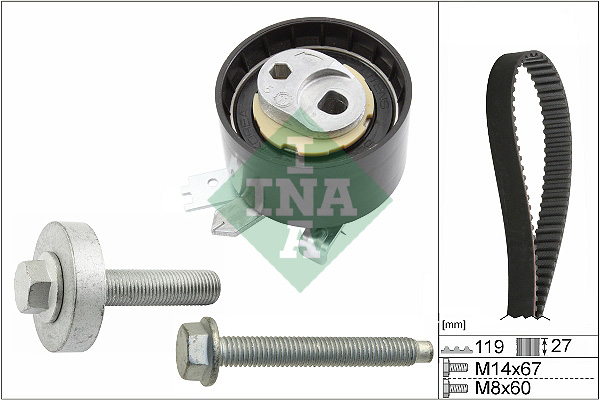 Timing Belt Set - 530 0607 10 Schaeffler INA