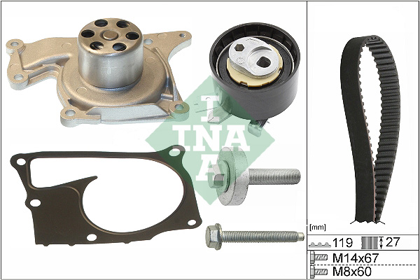 Water Pump & Timing Belt Set - 530 0607 30 Schaeffler INA