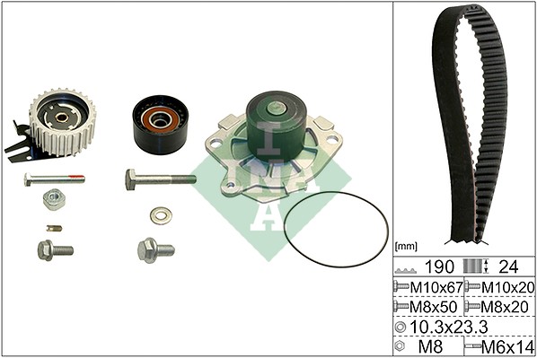Water Pump & Timing Belt Set - 530 0624 30 Schaeffler INA