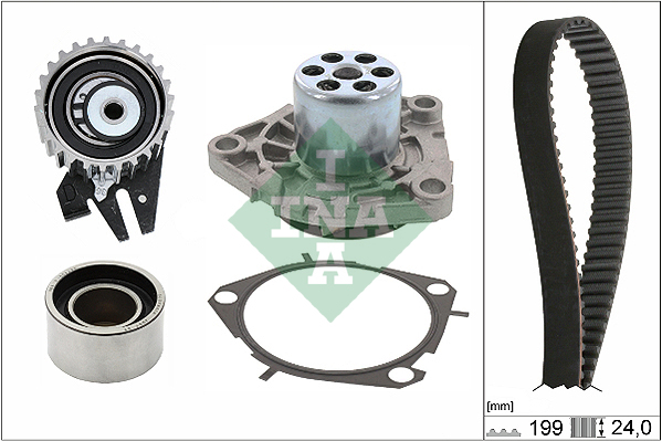 Water Pump & Timing Belt Set - 530 0625 30 Schaeffler INA
