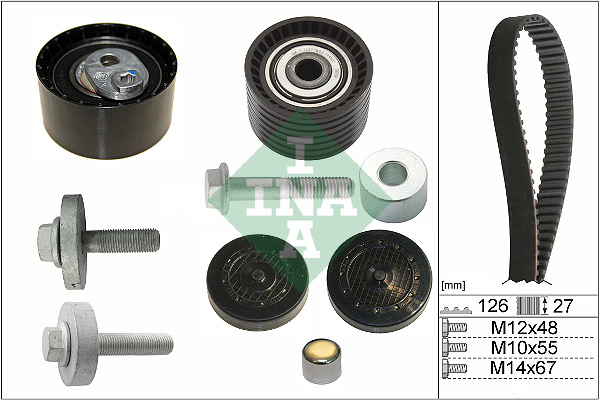 paskirstymo diržo komplektas - 530 0638 10 Schaeffler INA