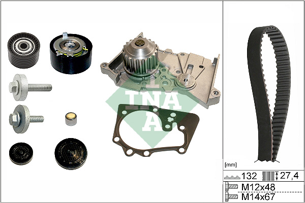 Water Pump & Timing Belt Set - 530 0639 30 Schaeffler INA