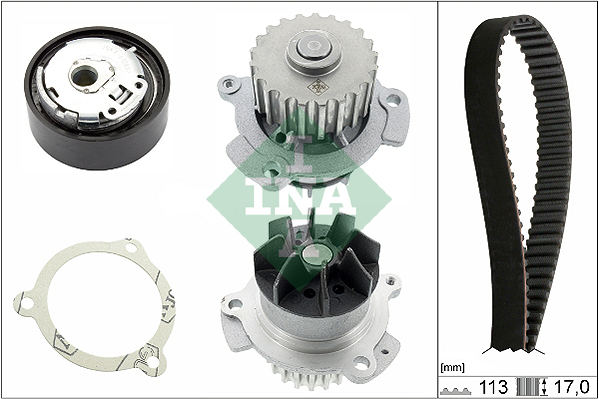 Водяной насос + комплект зубчатого ремня - 530 0663 30 Schaeffler INA
