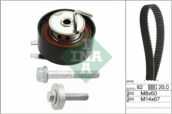 paskirstymo diržo komplektas - 530 0693 10 Schaeffler INA