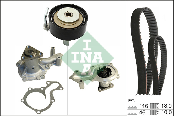 Water Pump & Timing Belt Set - 530 0701 30 Schaeffler INA