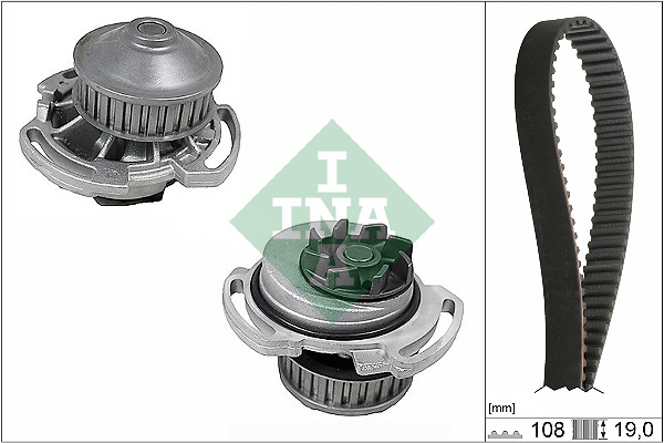 Water Pump & Timing Belt Set - 530 0717 30 Schaeffler INA