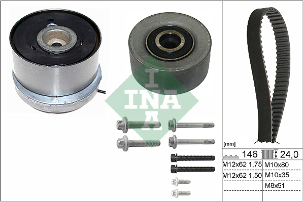 Timing Belt Set - 530 0724 10 Schaeffler INA